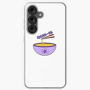 Think & Noodles Japanese Anime Cute Purple Flower - Samsung Galaxy Soft Case