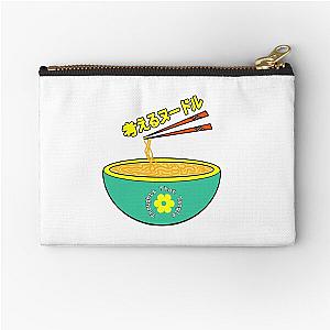 Think Noodles Japanese Anime Cute Yellow Flower Zipper Pouch