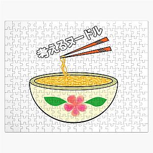 Japanese Anime Cute Pink Flower Jigsaw Puzzle