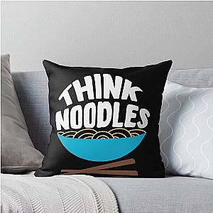 Think Noodles T-shirt Throw Pillow