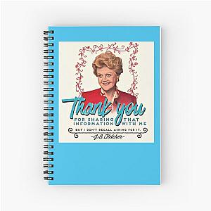 Jessica Fletcher Doesn't Need Your Input Spiral Notebook