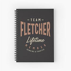 Team Fletcher Lifetime Member Personalized Name Spiral Notebook