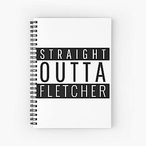 Straight Outta Fletcher North Carolina Fletcher NC Spiral Notebook