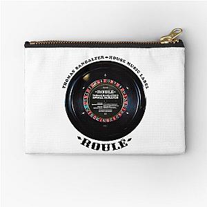 Rolled Vinyl Thomas Bangalter House Music: MODEL white SPINAL SCRATCH LABEL Legend Zipper Pouch