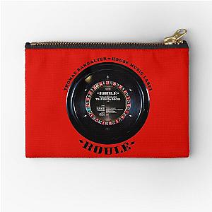 Rolled Vinyl Thomas Bangalter House Music: RED MODEL TRAX ON DA ROCKS LABEL Legend Zipper Pouch