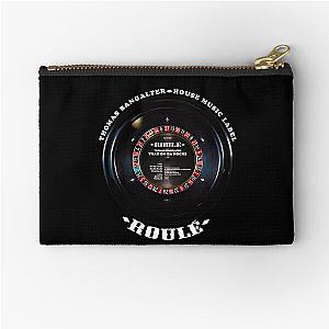 Rolled Vinyl Thomas Bangalter House Music: BLACK MODEL TRAX ON DA ROCKS LABEL Legend Zipper Pouch