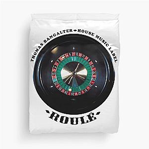 Label Rolled Vinyl Thomas Bangalter House Music Label Legend Red Model By La French Touch Duvet Cover