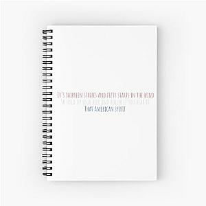 American Spirit - Thomas Rhett Spiral Notebook