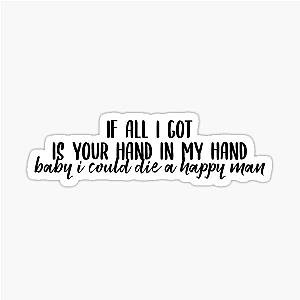 Die Happy Man Lyric Sticker