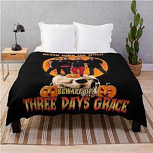 Never Mind the Witch Beware Of 3 Days Grace Throw Blanket