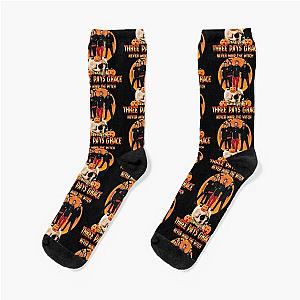 Never Mind the Witch Beware Of 3 Days Grace Socks