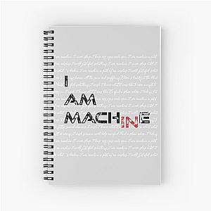 Three Days Grace I Am Machine Lyrics Spiral Notebook