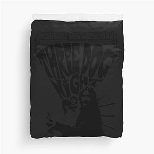 Three concert dog poster the black stencil Duvet Cover