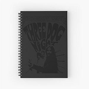 Three concert dog poster the black stencil Spiral Notebook