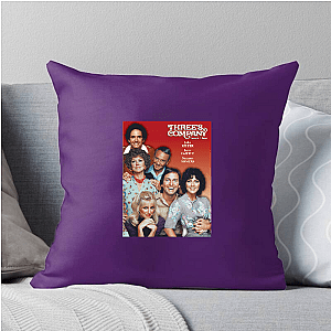 Comedic Roommate Chaos Threes Company Pillows Cover