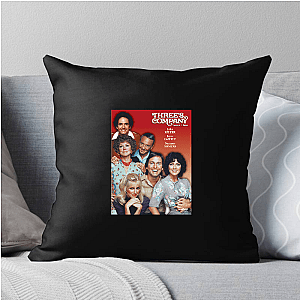 Comedic Roommate Chaos Threes Company Pillows Cover