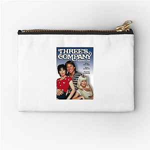 Classic Sitcom Gem Threes Company Zipper Pouches