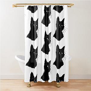 black cat named thundercat Thundercat  - Flying Lotus Shower Curtain