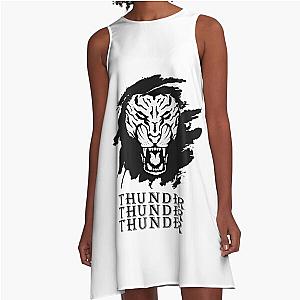 Thundercat Black Logo     A-Line Dress