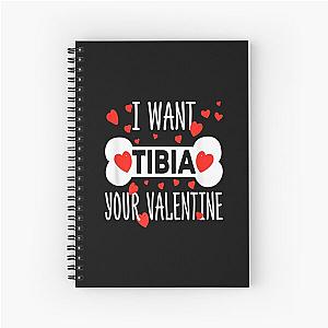Enfermeira de Radiologia Eu quero Tibia Notebook espiral Valentine