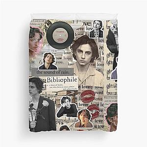 timothée chalamet photo collage  Duvet Cover