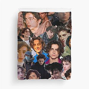 Timothée Chalamet Photo Collage Duvet Cover