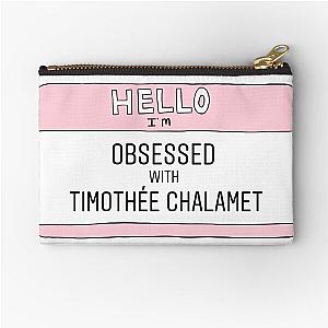 Timothée Chalamet Name Tag Zipper Pouch