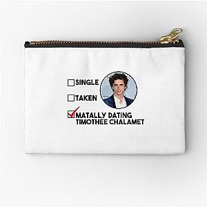 Mentally Dating Timothée Chalamet Birthday Christmas gift Zipper Pouch