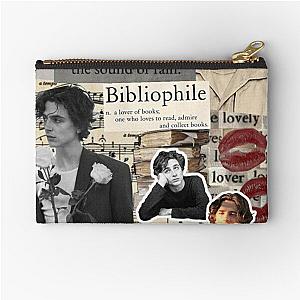 timothée chalamet photo collage  Zipper Pouch