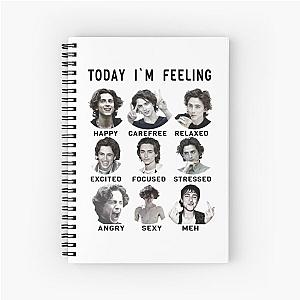 Timothee Chalamet - Funny Feelings Spiral Notebook