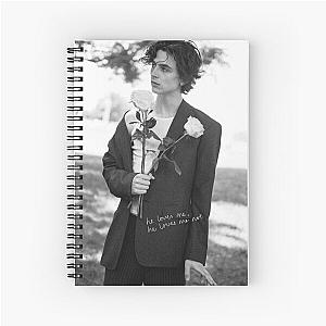 timothée chalamet romantic Spiral Notebook