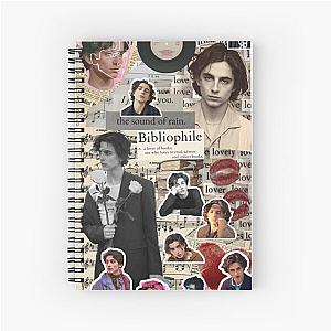 timothée chalamet photo collage  Spiral Notebook