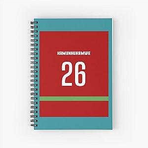 Tinashe Kamunhukamwe Zimbabwe Cricketer Graphic Spiral Notebook