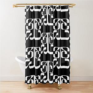 Tinashe - 333 White Logo Shower Curtain