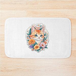 the tina turner , cat cute Bath Mat