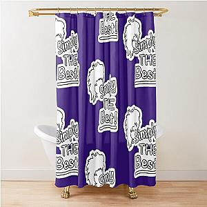 Tina Turner Simply The Best Printed T-Shirt Shower Curtain