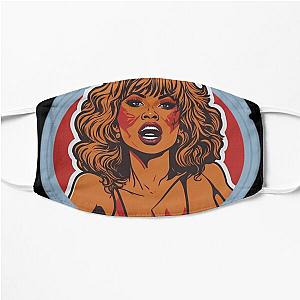 Cute tina turner Flat Mask