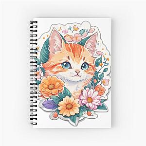 the tina turner , cat cute Spiral Notebook