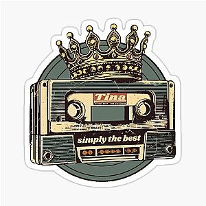 Retro Audio Tape Tina Turner Simply The Best Sticker