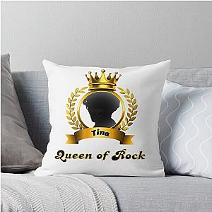 Tina Turner Queen of Rock Throw Pillow