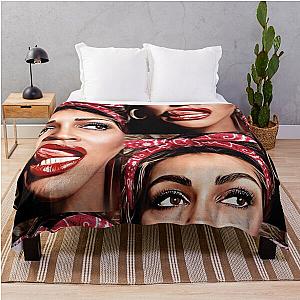 Tina Turner Rockabilly Throw Blanket