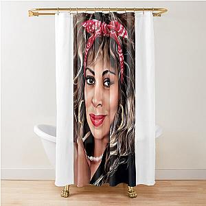 Tina Turner Rockabilly Shower Curtain