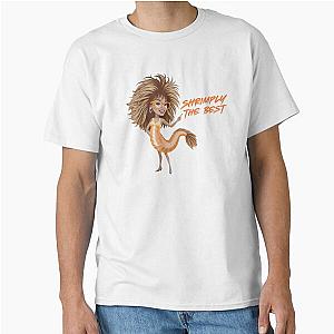 Tina Turner inspired funny shrimp illustration Classic T-Shirt