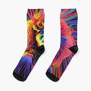 Tina Turner in Color Socks