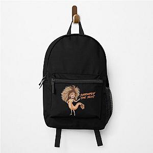 Shrimply the Best Tina Turner inspired funny shrimp Backpack