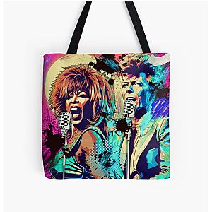 Tina Turner and David Bowie Tote Bag