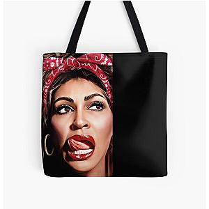 Tina Turner Rockabilly All Over Print Tote Bag