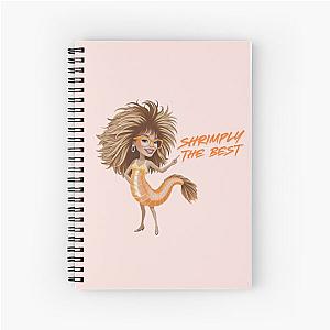 Shrimply inspired funny shrimp illustration Spiral Notebook
