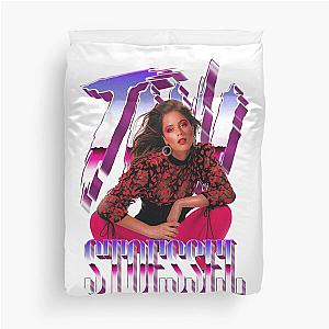 Tina Stossel - synthwave 80s Duvet Cover
