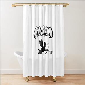 Tini Cupido with an Angel Black Shower Curtain